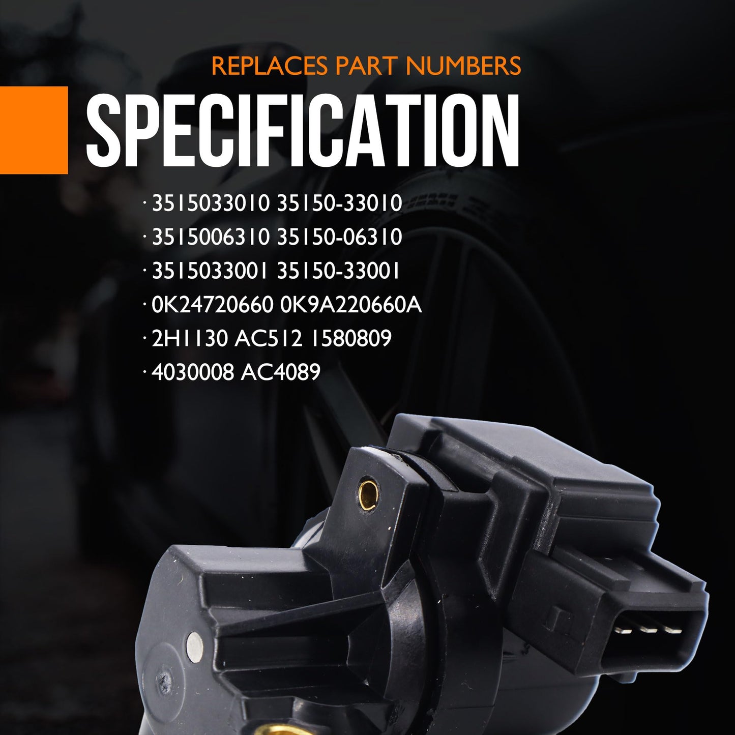 HiSport 3515033010 Idle Air Control Valve - Compatible with Hyundai Tucson 2.7L V6 Tiburon 2.7L V6 Santa Fe 2.7L V6 Tiburon 2.0L l4 Sonata 2.7L V6 2.4L l4 2.5L V6 Santa Fe 2.4L l4 3.5L V6 1997-2010