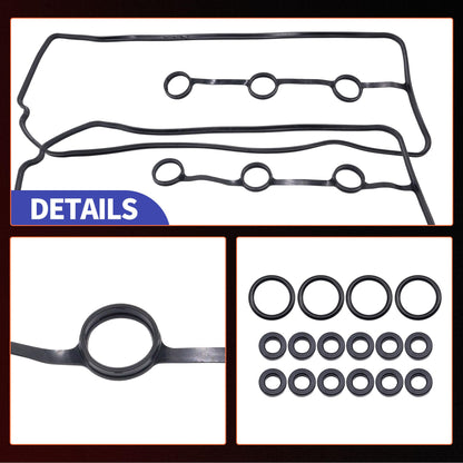 HiSport Valve Cover Gasket - Compatible with Toyota 2005-2015 Tacoma 4.0L 2005-2010 Tundra 4.0L 2003-2009 4Runner 4.0L 2007-2009 FJ Cruiser 4.0L - Replace VS50634R