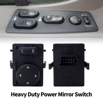 HiSport 901-5202 Heavy Duty Power Mirror Switch Front Driver Side- Compatible with Freightliner Cascadia 2007-2017 - Side View Mirror Control Switch Replace 15829700SR DTL15829700 Black