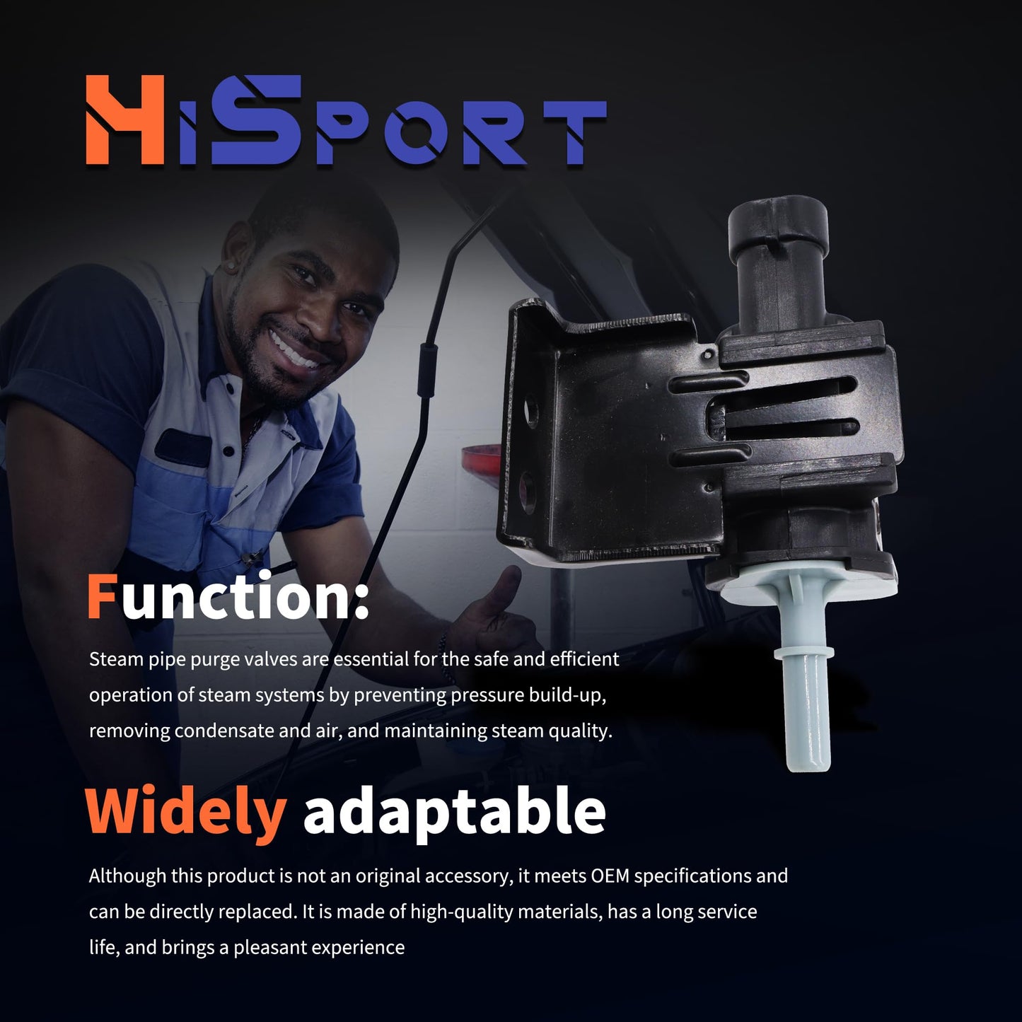 HiSport 214-1680 Vapor Canister Purge Valve solenoid Compatible with Chevy Buick Cadillac Chevy GMC Express Silverado Suburban Savana Replace 12597567 PV443 911-032 2141680 911032 12570469