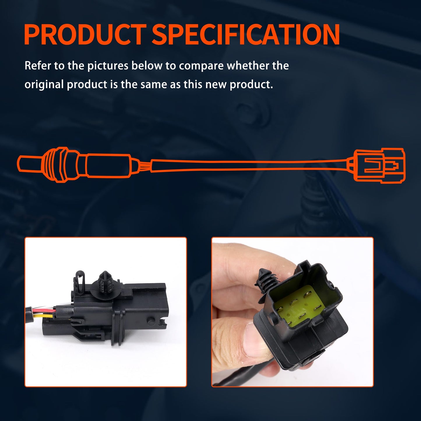 HiSport 25025005 O2 Oxygen Sensor Upstream - Compatible with Infiniti FX35 G35 M35 M45 Compatible with Nissan 350Z Altima Sentra Compatible with Volvo C70 S70 V70 1999 2003-2008