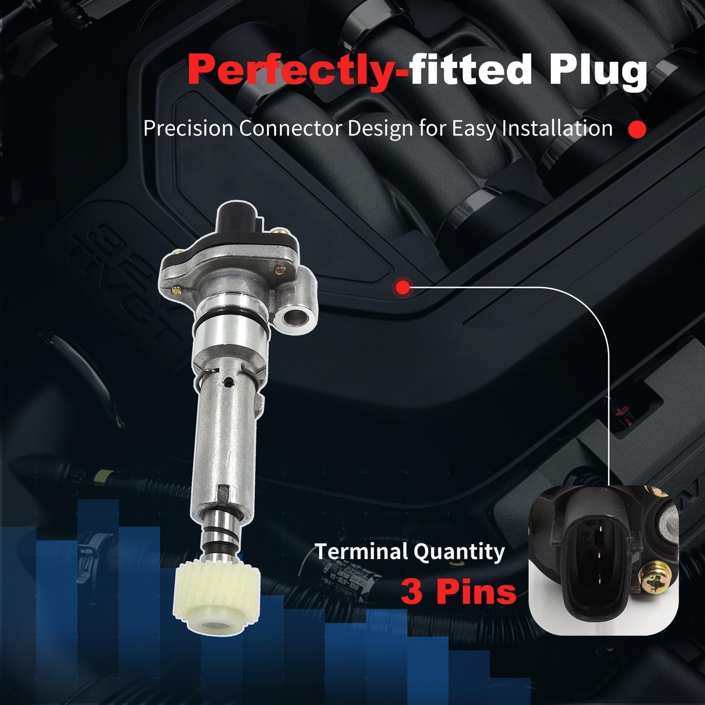 HiSport Transmission Speed Sensor 83181-12040 - Vehicle Out Speed Sensor - Compatible with Chevrolet Geo Lexus Toyota 1.5L 1.6L 1.8L 2.2L 2.4L 3.0L 3.3L 1992-2005