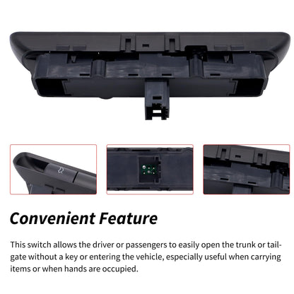 HiSport 99761310502A05 Hood Decklid Release Switch - Compatible with Porsche 911 2005-2013 Boxster 2005-2012 Cayman 2006-2012