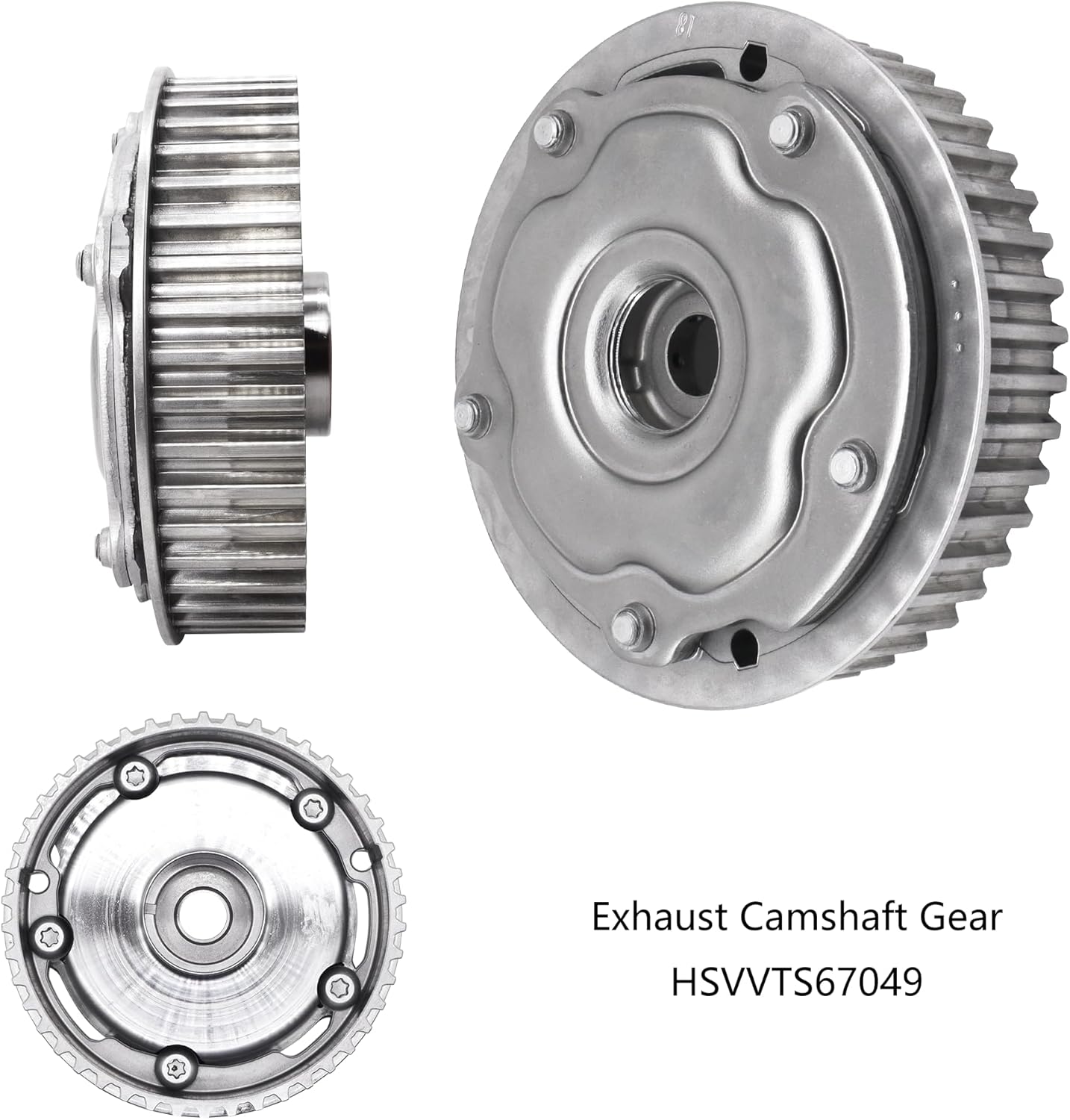 HiSport Engine Variable Valve Timing (VVT) Camshaft Sprocket Gears Intake and Exhaust - Compatible with Chevry Aveo Aveo5 Cruze Cruze Limited Sonic G3 1.6L 1.8L - Replace 55567049 55567048