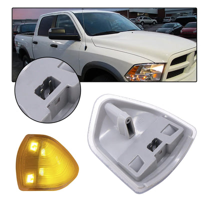 HiSport 68302828AA Left and Right LED Side Mirror Turn Signal Light Compatible with Dodge Ram 1500 2500 3500 Pickup 2010, 4000 4500 5500 2010, Ram 1500 2011-2019, 2500 3500 4000 4500 5500 2011-2018