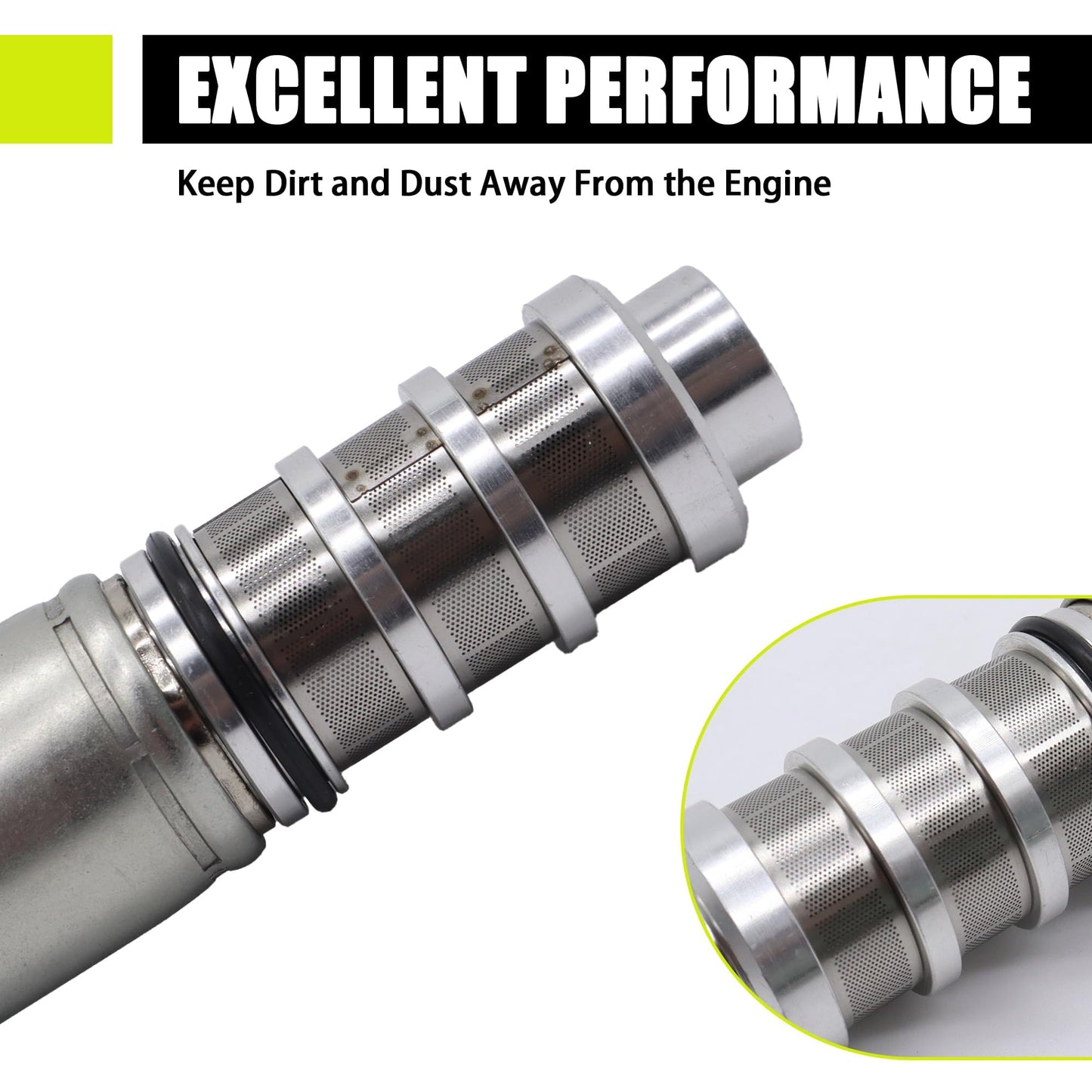 HiSport 11367561265 Engine Variable Valve Timing VVT Solenoid Compatible with BMW X1 X3 X4 X5 X6 135i 135is 335i 435i 535i 550i 640i 740i 760Li ActiveHybrid 3 Alpina B6 Alpina B7 M2 M3 M4 M5 M6 M760i