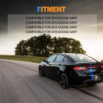 HiSport 68081370AB Windshield Sprinkler Wiper Nozzle - Compatible with Dodge Dart 2013 2014 2015 2016 - Replace 68081370AA