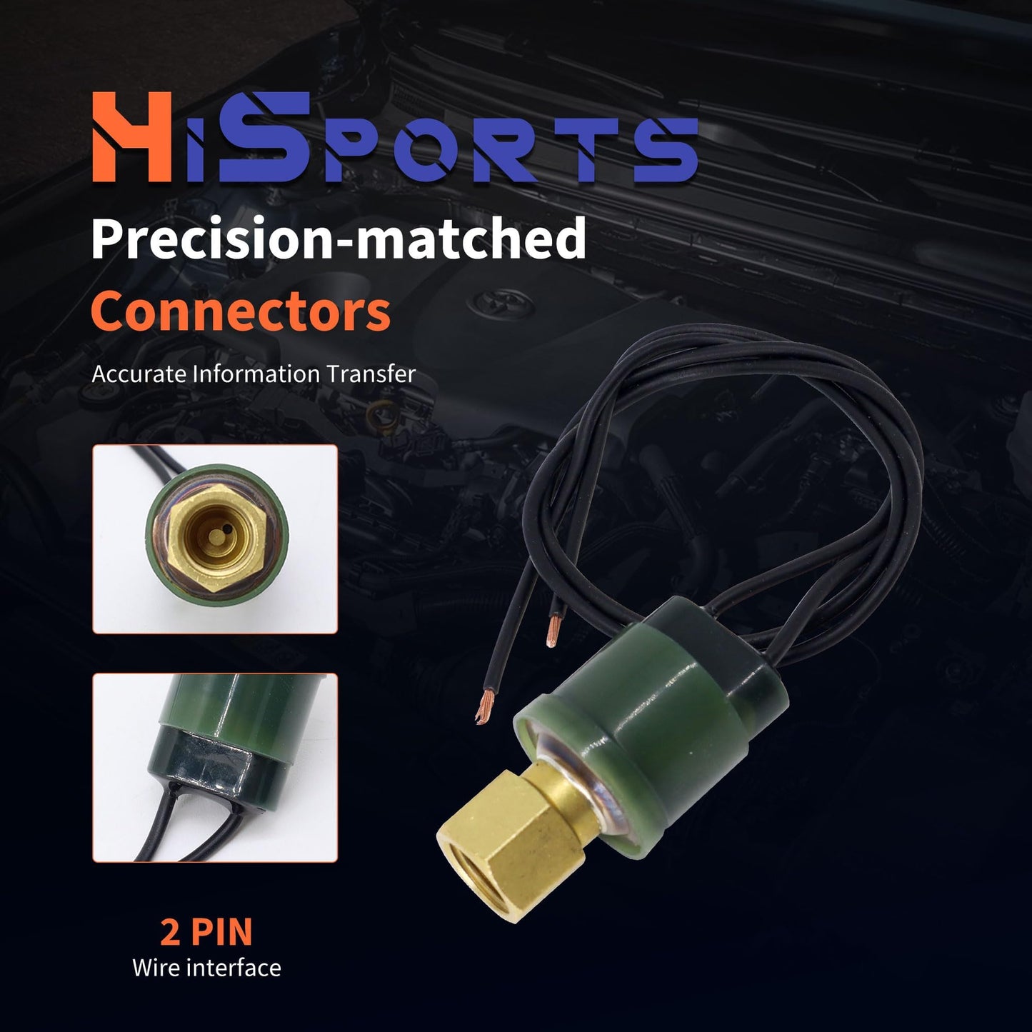 HiSport SW 9056C HVAC Pressure Switch - Compatible with International 2125 2155 2276 2375 2524 2554