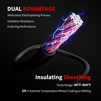 HiSport Front and Rear Brake Pad Wear Sensor - Compatible with Mini Cooper 2007-2010 - Replace 34356789329 34356789330