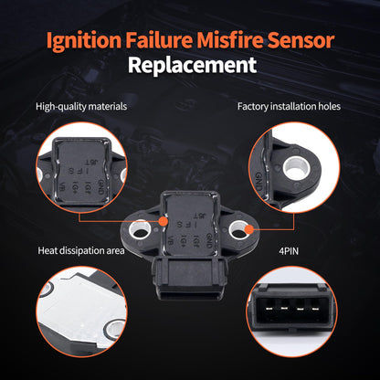 HiSport 27370-38000 Ignition Failure Misfire Sensor - Compatible with Hyundai Santa Fe Sonata XG300 KIA Optima Sedona Sorento Replaces MD374437