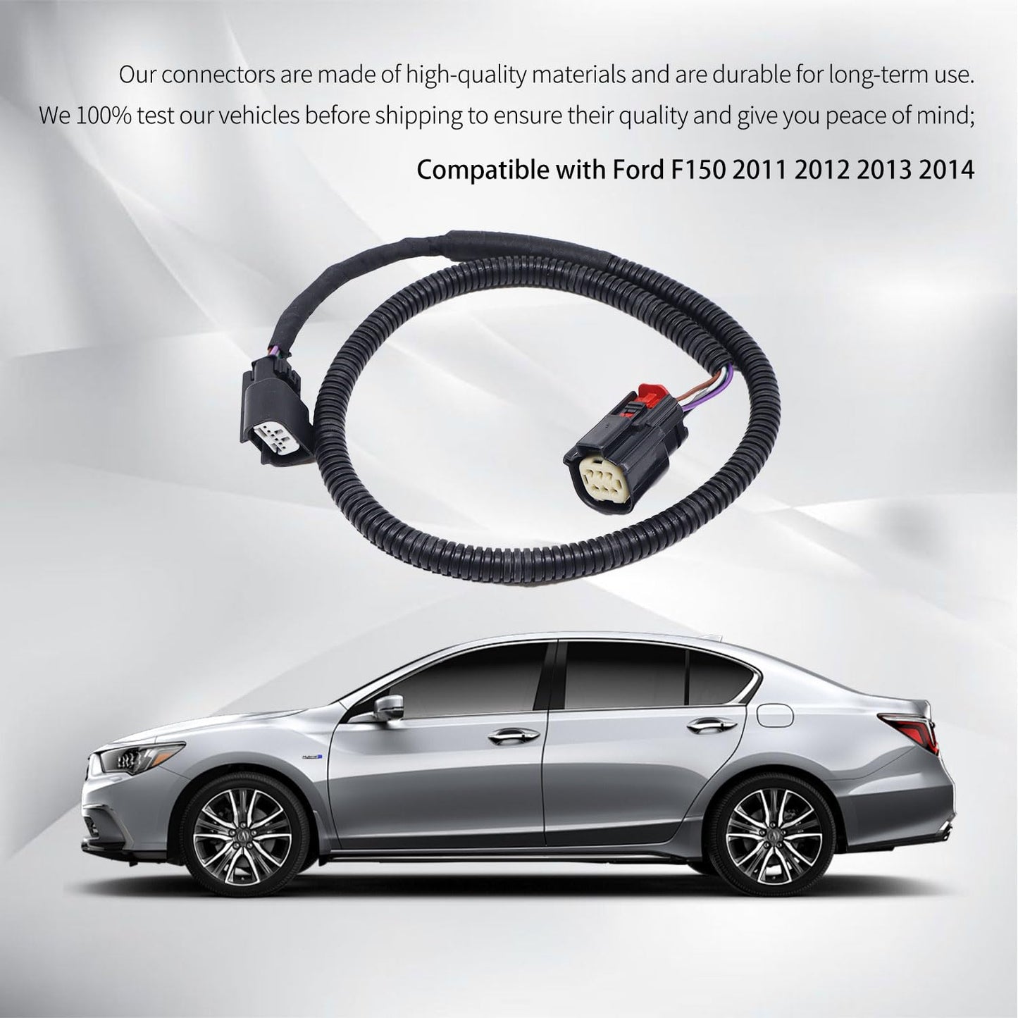 HiSport BL3Z14A411A Rear View Back Up Camera Wiring Harness - Compatible with Ford F-150 2011 2012 2013 2014 - Replace BL3Z-14A411-A