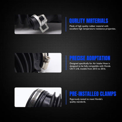 HiSport Air Intake Hose - Compatible with Honda CR-V 2.4L 2015-2016 Replacement for 17228-5LA-A00 Intake Duct Filter Tube Boot