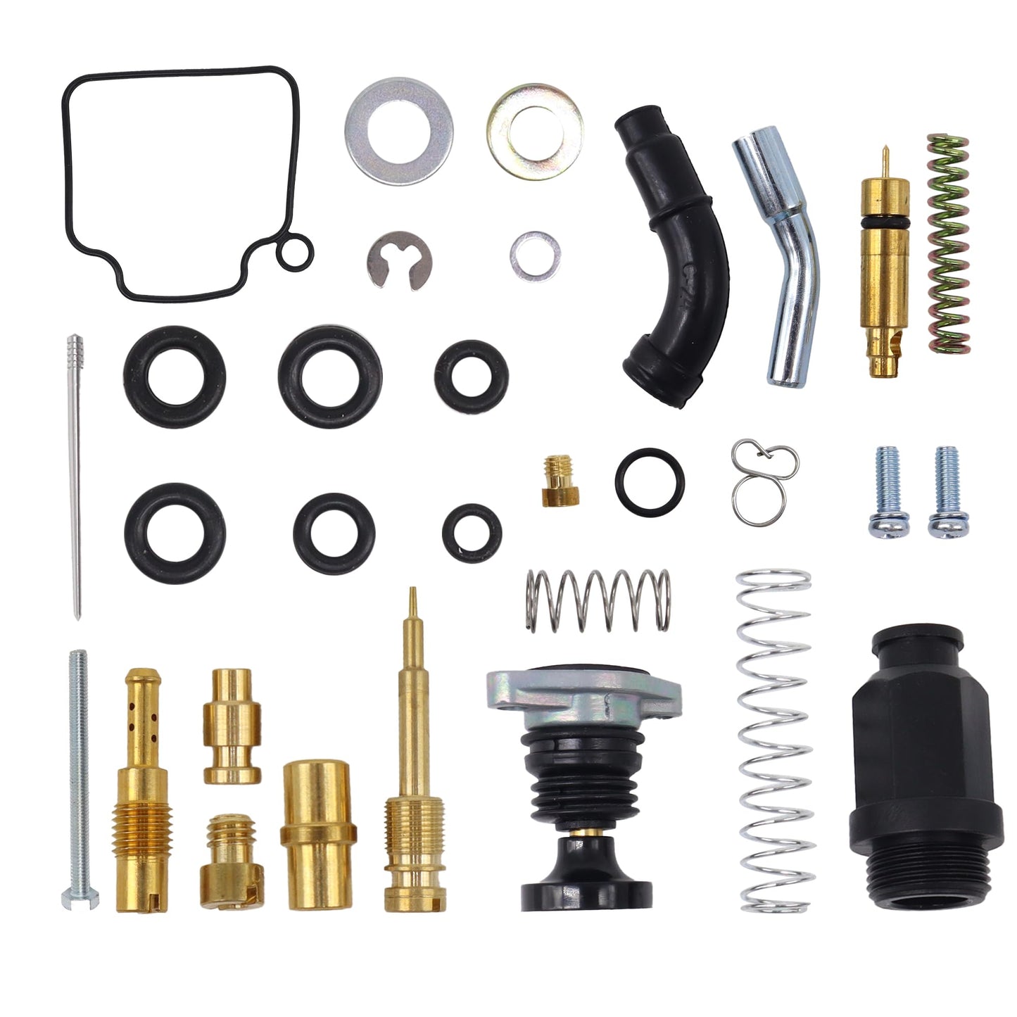 HiSport Carburetor Carb Repair Kit with Choke Plunger Starter Valve and Carb Primer Pump Replacement for Honda Foreman 450 TRX450 1998 1999 2000 2001 2002 2003 2004