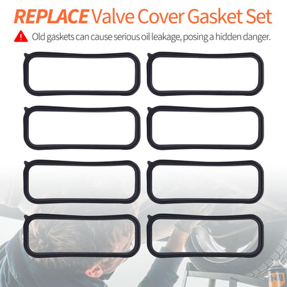 HiSport Fast LSX LS1 LS6 Intake Manifold Seal Orings Gasket Set Compatible with Camaro Corvette LS GTO LM7 LR4 LQ4 L59 LQ9 LM4 L33 Gen III FBody C5 G8 551281 5.7L