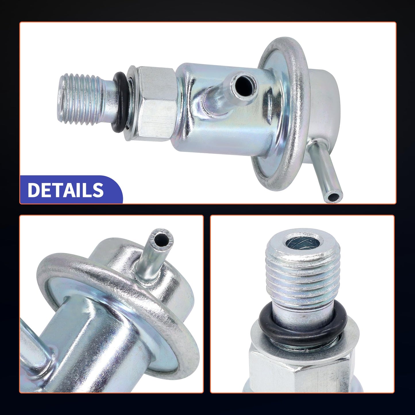 HiSport Fuel Injection Pressure Regulator PR4110 Replacement for Acura CL MDX TL for Honda Pilot Accord Odyssey, 3.5 Bar