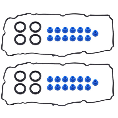 HiSport Engine Valve Cover Gasket Set - Compatible with Ford Edge Flex Fusion Taurus X Lincoln MKZ MKX MKS MKT Mazda CX-9 CX-9 6 Mercury Sable 2007-2015 - Replace VS50767R