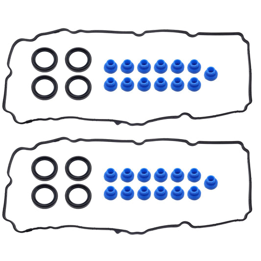 HiSport Engine Valve Cover Gasket Set - Compatible with Ford Edge Flex Fusion Taurus X Lincoln MKZ MKX MKS MKT Mazda CX-9 CX-9 6 Mercury Sable 2007-2015 - Replace VS50767R