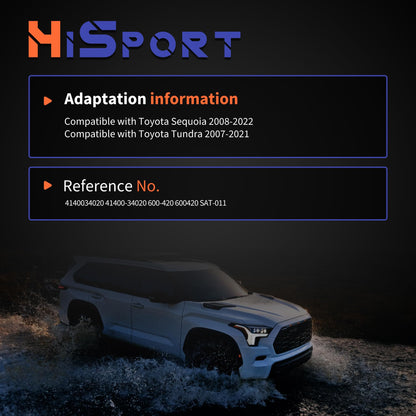 HiSport 4WD Front Differential Lock Actuator - Compatible with Toyota Sequoia 2008-2022 Tundra 2007-2021 - Replace 600-420 41400-34020