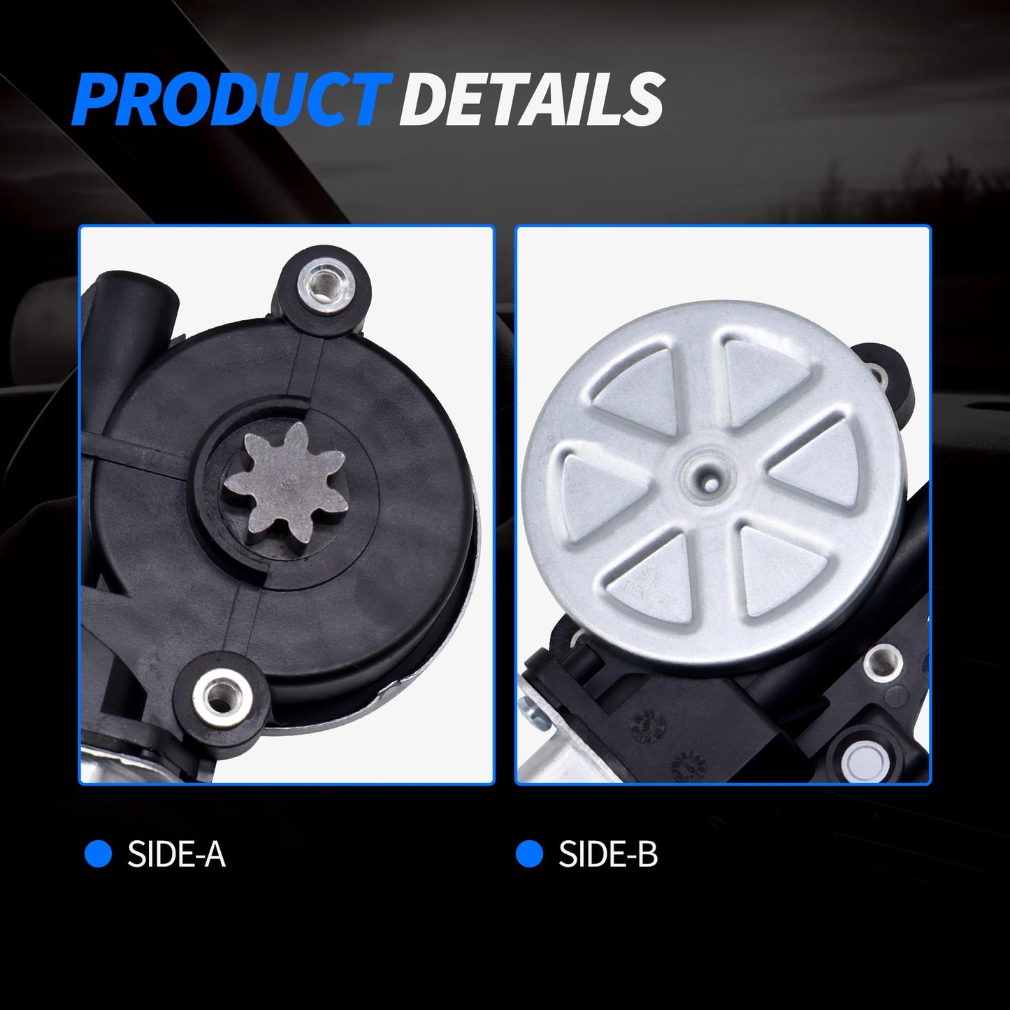 HiSport 8340260G01 Power Window Lift Motor Replacement for Toyota 4Runner 1992-2002 Tailgate Window Motor,Compatible with Suzuki Lexus