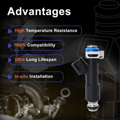 HiSport 4 Fuel Injectors 12582219 Disc Fuel Injectors with Retainer Clip Replacement for chevrolet Cobalt 2005-2010 2.2L,Compatible with Pontiac G5 2007-2010 2.2L,Pursuit 2005-2006 2.2L L4 2171634