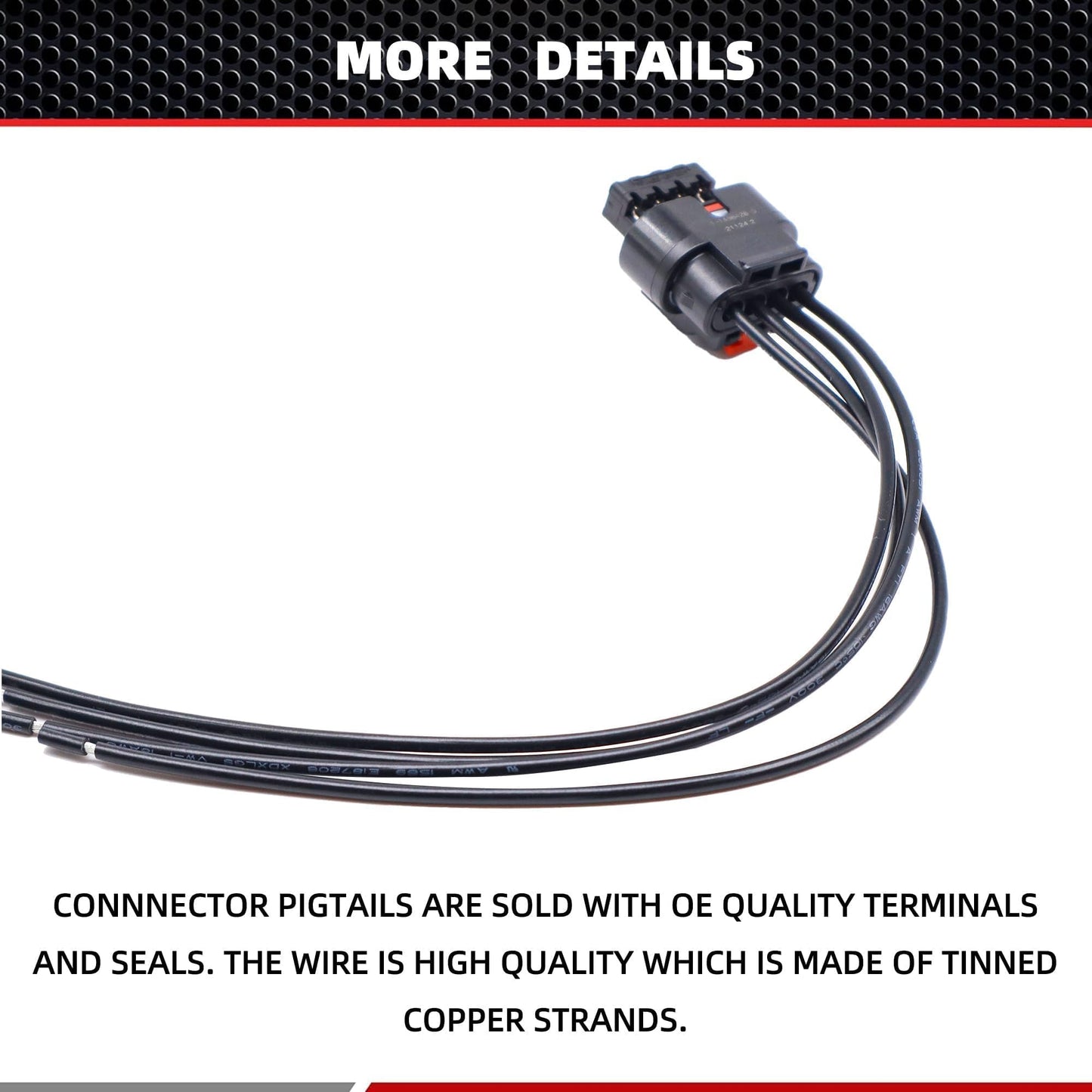 HiSport 68225125AA Radiator Active Grille Shutter Connector Pigtail Plug Wire/Wiring Harness Compatible with Dodge Dart 2013 2014 2015 2016 1.4L 2.0L 2.4L