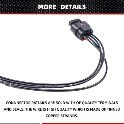 HiSport 68225125AA Radiator Active Grille Shutter Connector Pigtail Plug Wire/Wiring Harness Compatible with Dodge Dart 2013 2014 2015 2016 1.4L 2.0L 2.4L