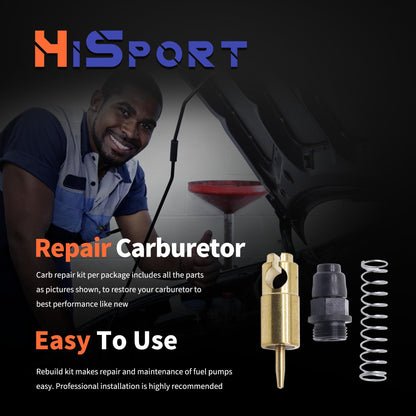 HiSport Carburetor Choke Starter Plunger Repair Kit - Compatible with Yamaha YFM350 YFM400 YFM660 YXR660 2004-2012