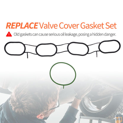 HiSport MS97038 Intake Manifold Gasket Set Compatible with Chevrolet City Express 2015-2018,Replacement for Nissan NV200 2013-2020 2.0L,Sentra 2007-2012,Versa 2007-2012,Cube 2009-2013 1.8L
