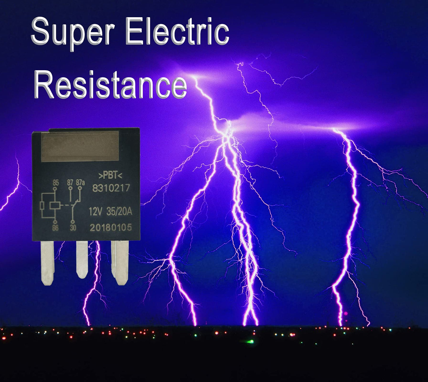 Power Relay(Multi-Purpose Relay) 12077866 12V 35/20A 5P - Compatible with Buick,Cadillac,Chevrolet,GMC,Hummer More - HiSport 3 Pack