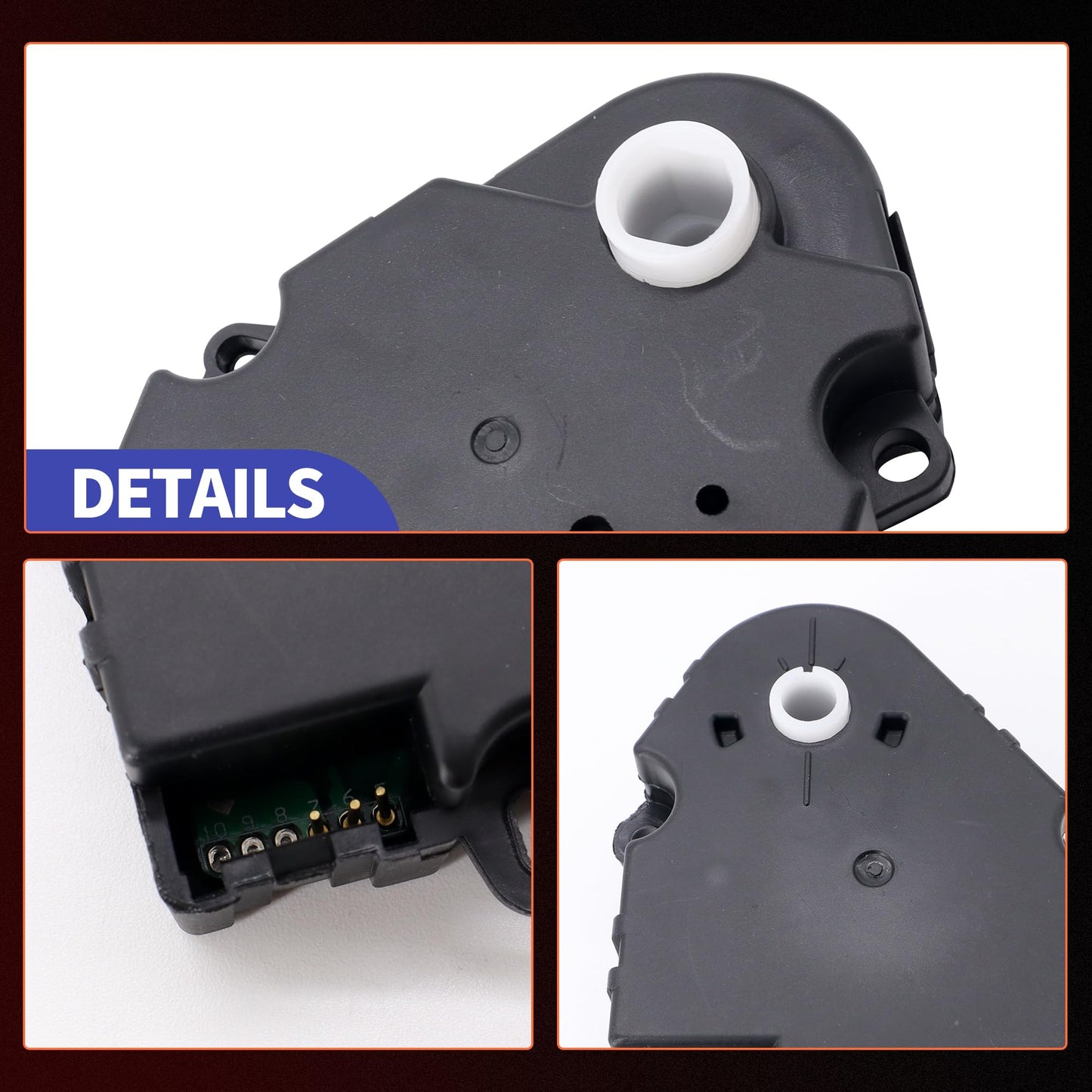 HiSport 604-116 HVAC Heater Blend Door Actuator - Compatible with Chevrolet GMC Pontiac Replaces 1572106 16167292 89018367