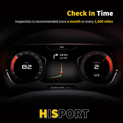 HiSport Engine Oil Dipstick - Compatible with 2007-2013 Mazda CX-9 2009-2013 Mazda 6 Level Dip Stick Replaces CY01-10-450A