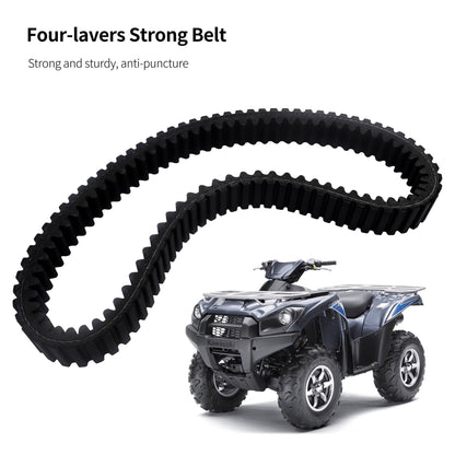 HiSport 59011-0003 Heavy Duty Drive Belt Compatible with Kawa-sa-ki Kawasaki Brute Force 650/650i 2005-2013, Brute Force 750i 2005-2023, KFX700 2004-2009, Prairie 360 2003-2013, Prairie 650 2002-2003