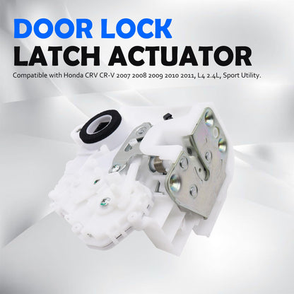 HiSport Door Latch Lock Actuator Rear Right Passenger Side 72610-SWA-A01 Compatible with Honda CRV CR-V 2007 2008 2009 2010 2011, L4 2.4L, Sport Utility, 72610SWAA01 DLA1006