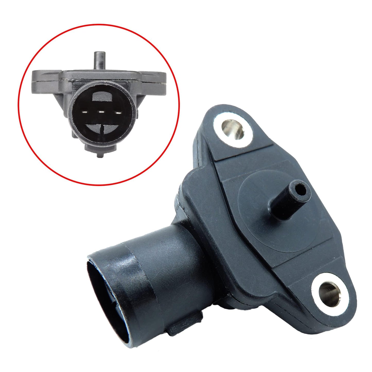 HiSport 37830P05A01 Manifold Absolute Pressure Map Sensor Compatible with Acura CL 1997-1999, Integra 1995-2001, TL 1999, Honda Accord Civic Del Sol CR-V Odyssey Prelude S2000, Isuzu Oasis