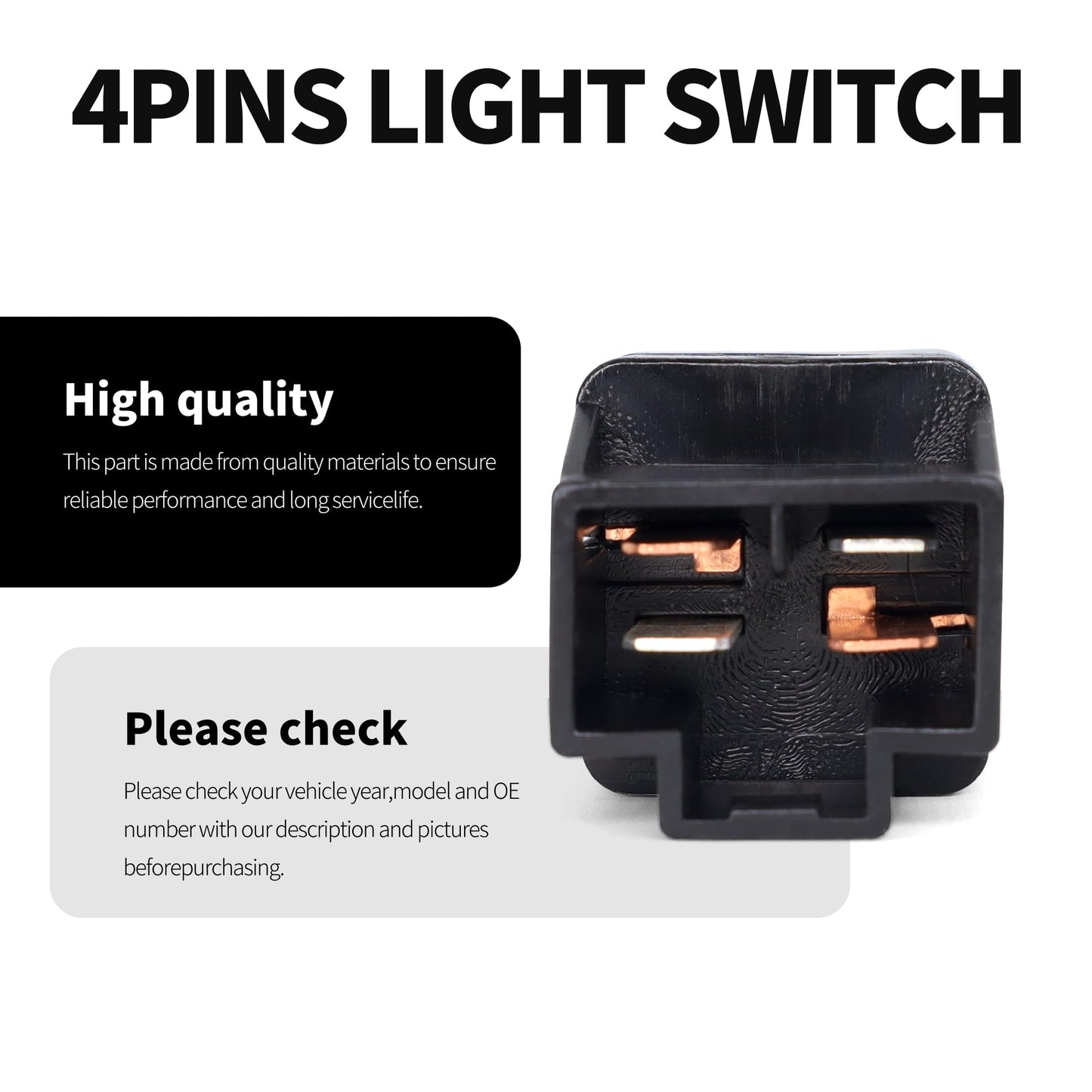 HiSport 83370AA001 Brake Light Stop Lamp Switch - Compatible with Subaru Crosstrek Forester Impreza Legacy Outback Tribeca Baja SVX STI WRX 1990-2014