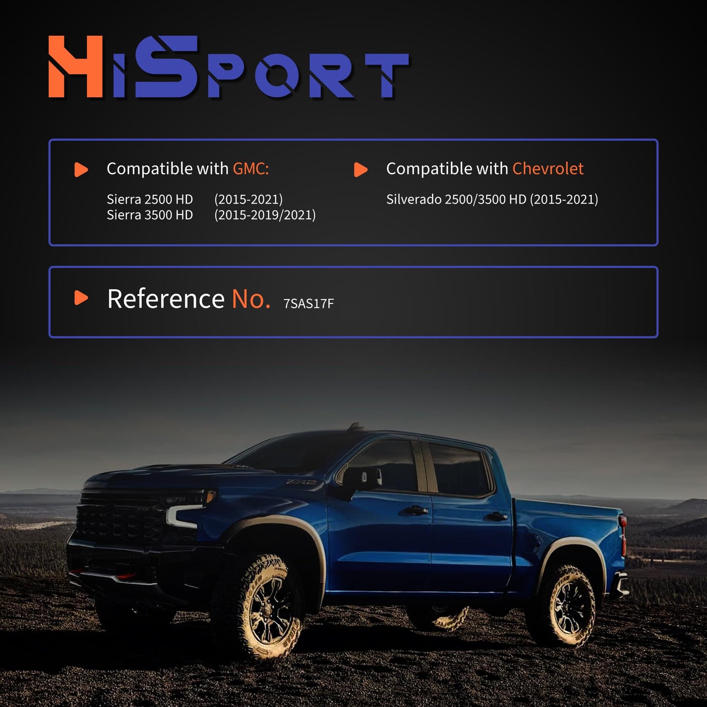 HiSport Air Conditioner AC Compressor Clutch Kit Compatible with Chevrolet Silverado 2500 3500 HD 2015-2021, Replacement for GMC Sierra 2500 HD 2015-2021, Sierra 3500 HD 2015-2019 2021, V8 6.6L