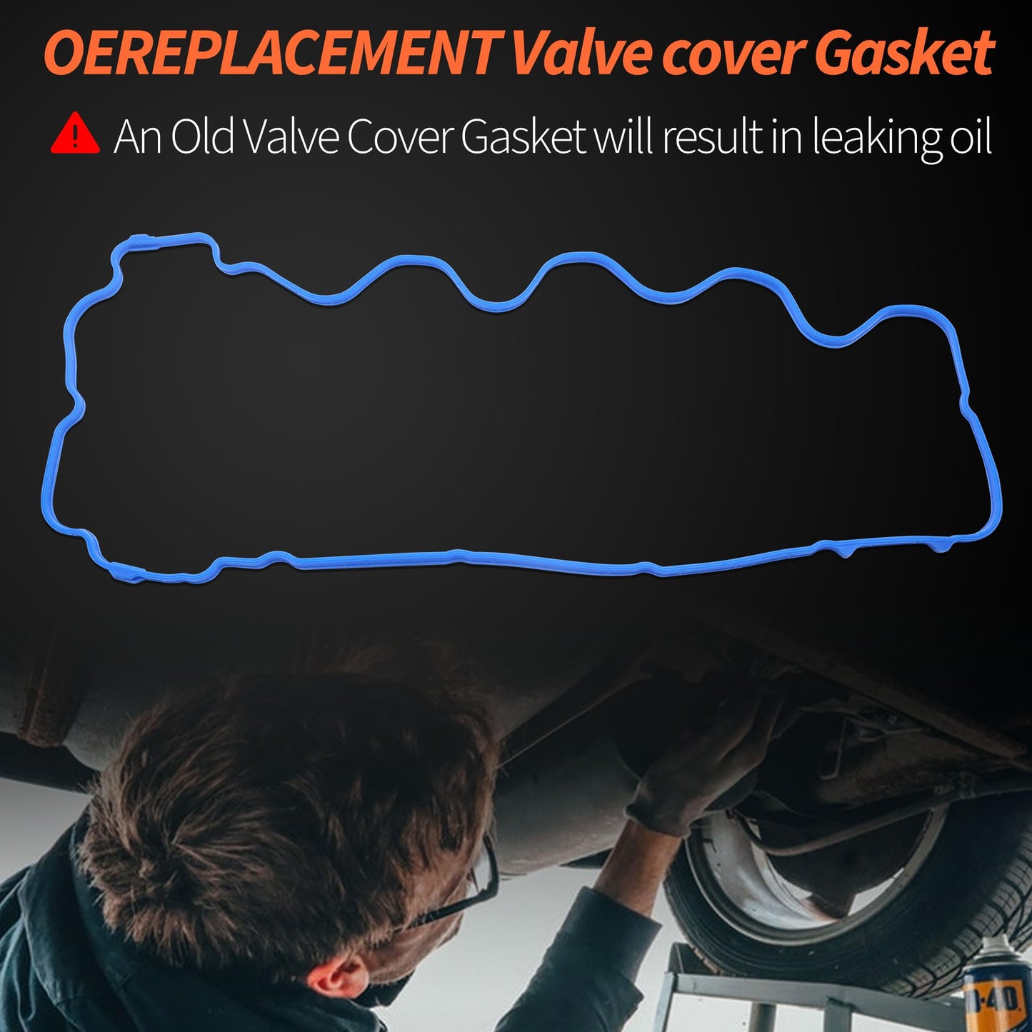 HiSport Valve Cover Gasket Set Kit - Compatible with Avanti Ford Explorer Explorer Sport Trac F-150 Mustang Expedition F-250 F-350 Super Duty Lincoln Navigator Mark LT 4.6L 5.4L - Replace VS50687R