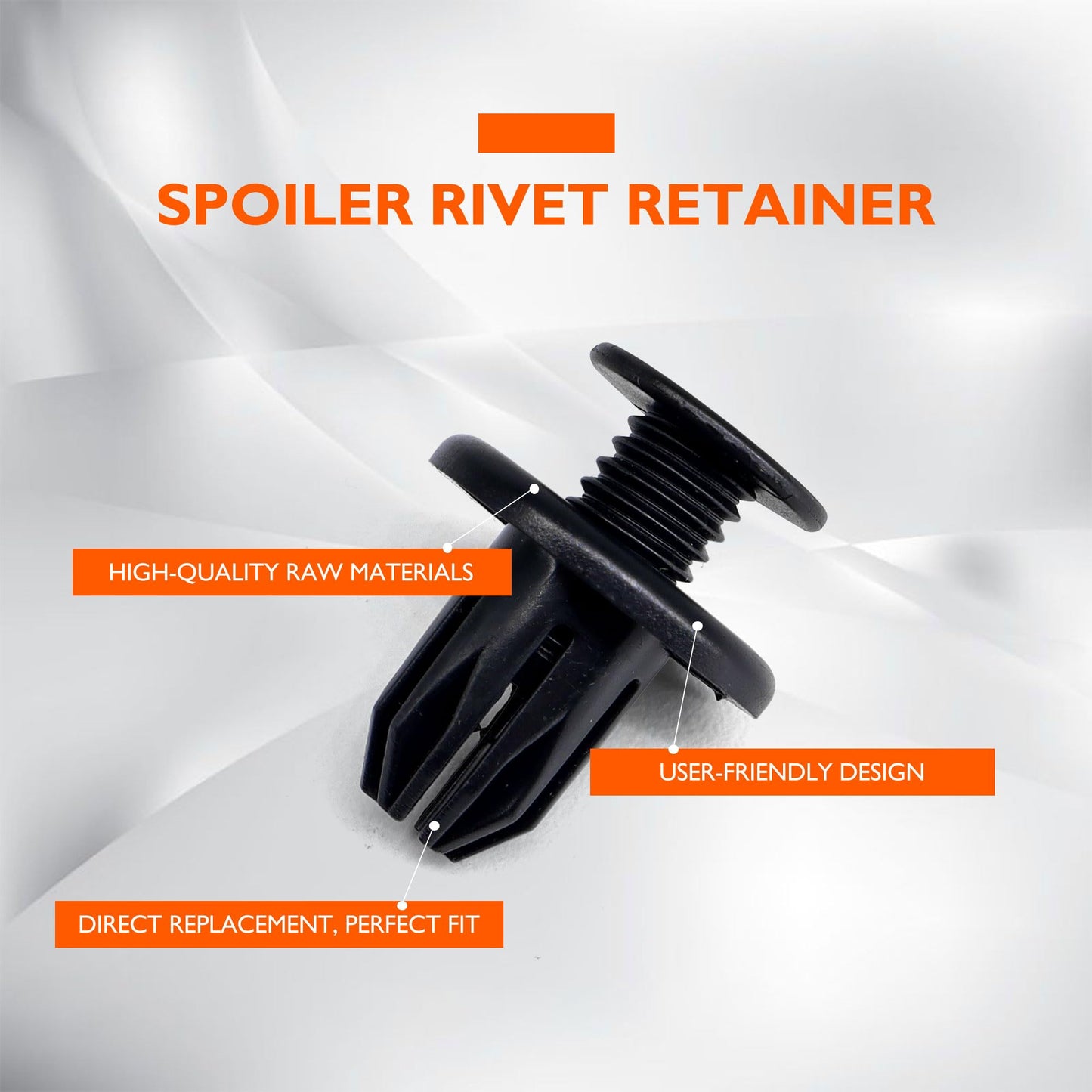 HiSport 10Pcs Front Rear Bumper Push-Type Retainer Clips Bumper Cover Fender Liner Fastener - Compatible with BMW Honda Acura Mini Cooper Countryman Cooper PacemanReplaces 07130702966 91503-SP0-003