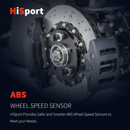 HiSport 2PCS ABS Wheel Speed Sensor Rear Driver and Passenger Side Compatible with BMW ActiveHybrid 3 M235I 118I 120I 220I 228I 230E 320I 328D 328I 330E 330I 335I 335IS 440I Replacement for ALS2724