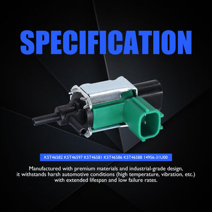 HiSport Vacuum Solenoid Valve - Compatible with Mazda 3 2004-2013 5 2012-2013 6 2009-2013 CX-7 2007-2012 - Replace K5T46588 K5T46597