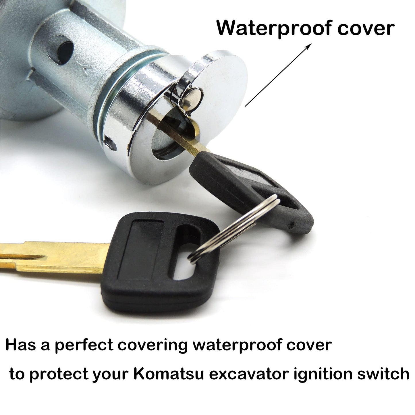HiSport Ignition Starter Key Switch Compatible with Komatsu PC200-1 PC200-2 PC200-3 PC200-5 PC200-6 PC200-7,Komatsu Mobile Crusher BR300S-1B BR300S-2-M1 BR380JG-1 BR380JG-1E0 CD110R-2#22B-06-11910