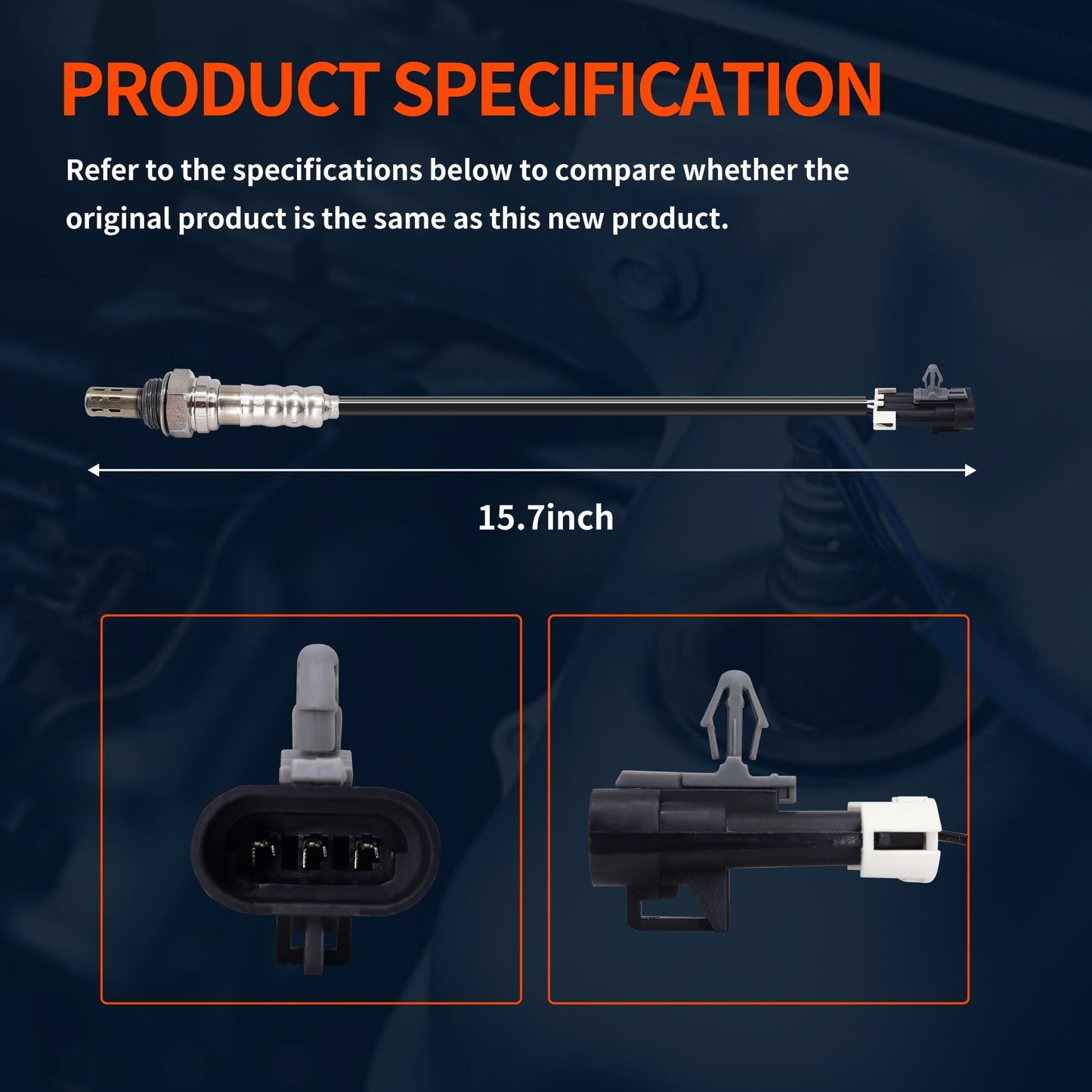 HiSport 250-23011 3-Wire Upstream Oxygen Sensor Compatible with Buick Park Avenue Regal, Chevrolet Astro C1500 C2500 Pickup Suburban G10 G20, GMC G1500 Safari Yukon, Oldsmobile 98, Pontiac Trans Sport