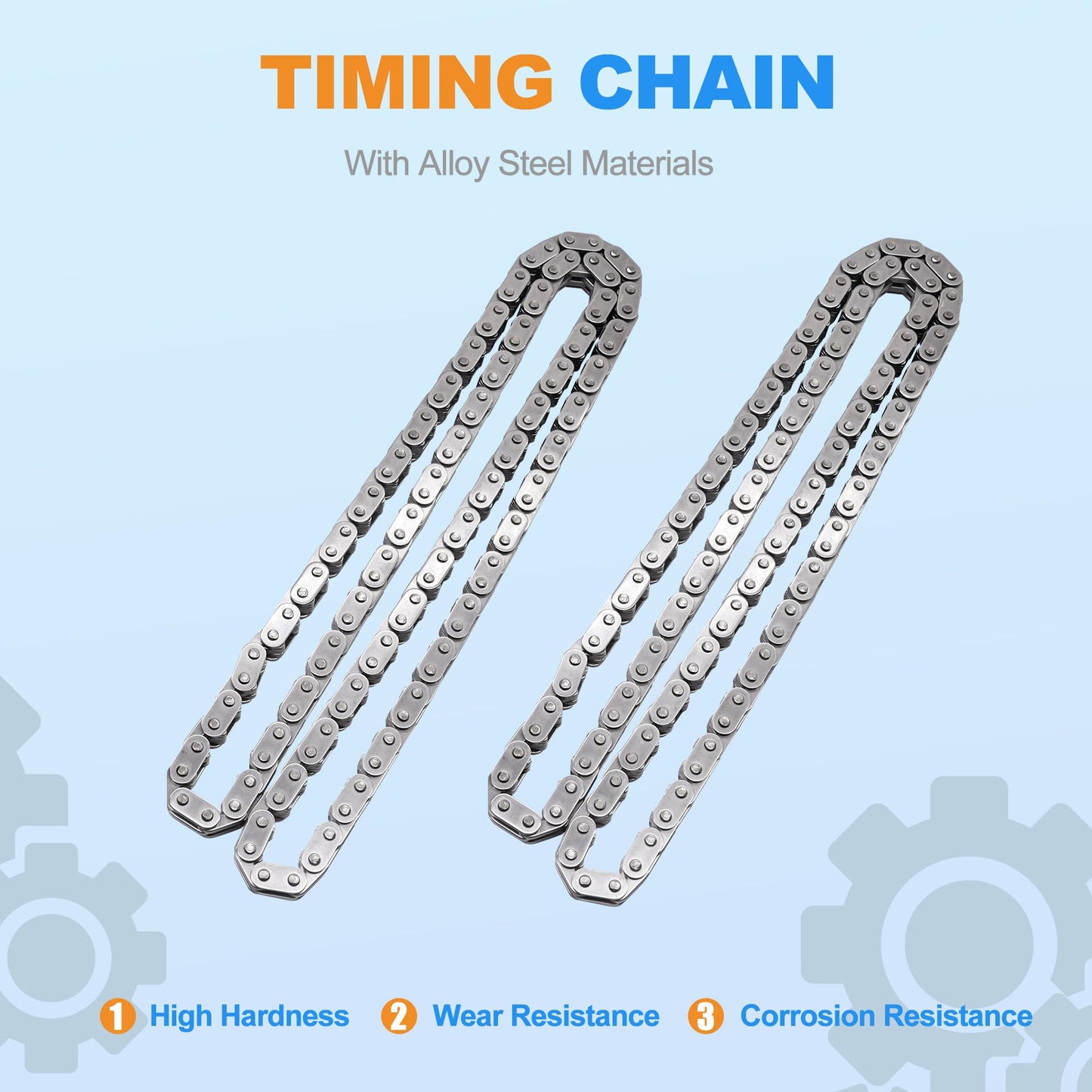 HiSport Engine Timing Chain Kit - Compatible with Ford Expedition F-150 F-250 Super Duty F-350 Super Duty Lincoln Navigator Mark LT 2000-2015 5.4L - Replaces ?9-0391SB