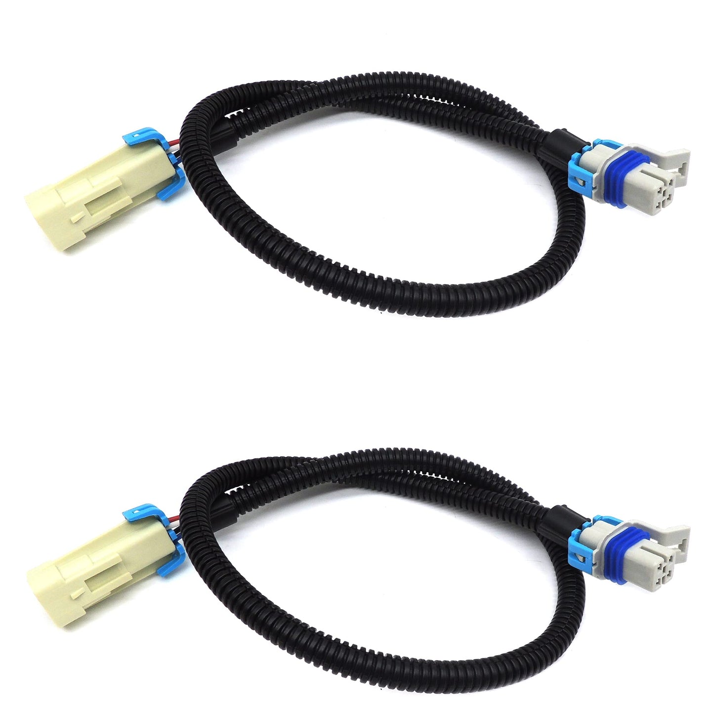 HiSport O2 Oxygen Sensor 24" Square 4 Pin LS1 LS2 O2 Wire Harness Gray 2PCS for LS1 LS2 LS3 LS6 LS7 O2 Sensor
