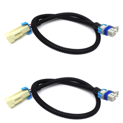 HiSport O2 Oxygen Sensor 24" Square 4 Pin LS1 LS2 O2 Wire Harness Gray 2PCS for LS1 LS2 LS3 LS6 LS7 O2 Sensor