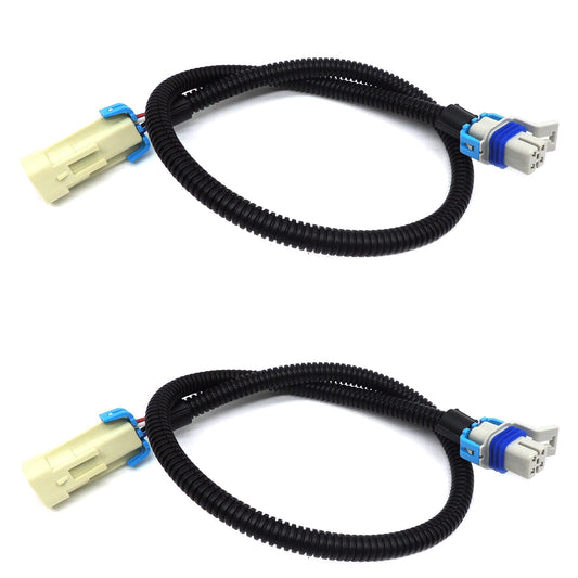 HiSport O2 Oxygen Sensor 24" Square 4 Pin LS1 LS2 O2 Wire Harness Gray 2PCS for LS1 LS2 LS3 LS6 LS7 O2 Sensor