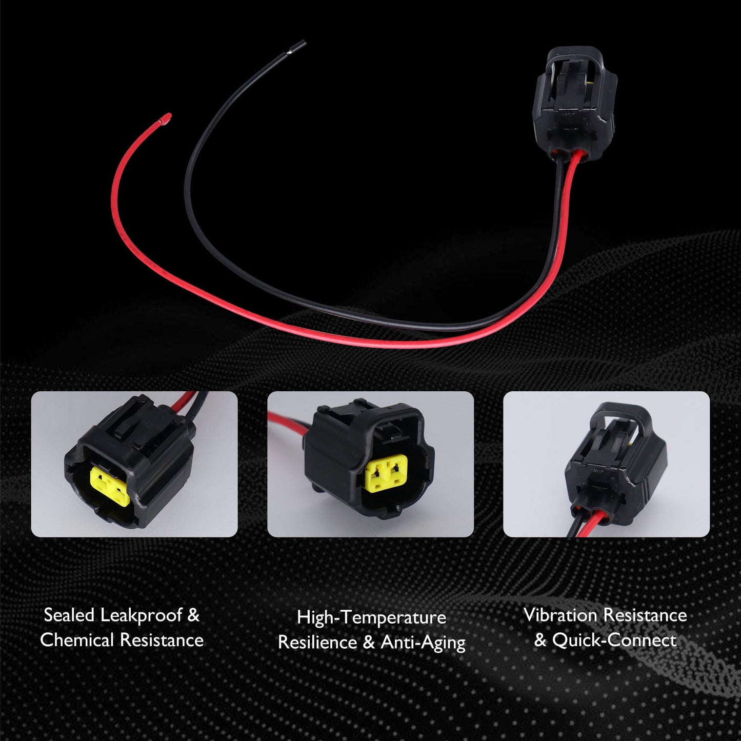 HiSport 3U2Z14S411JUA Vapor Canister Vent Valve/Solenoid Connector Compatible with Ford Mustang E-150 F-150 250 350 450 550 650 750, Jaguar, Lexus, Lincoln, Mazda, Mercury, Suzuki, Toyota 4Runner