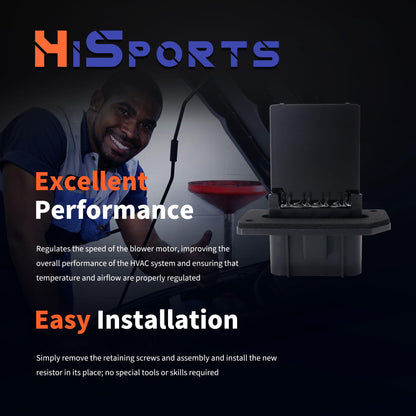 HiSport HVAC Fan Blower Motor Resistor Compatible with Ford Expedition Explorer Sport Trac & Lincoln Aviator Navigator & Mercury Mountaineer YH-1716 4L2Z19A706AA