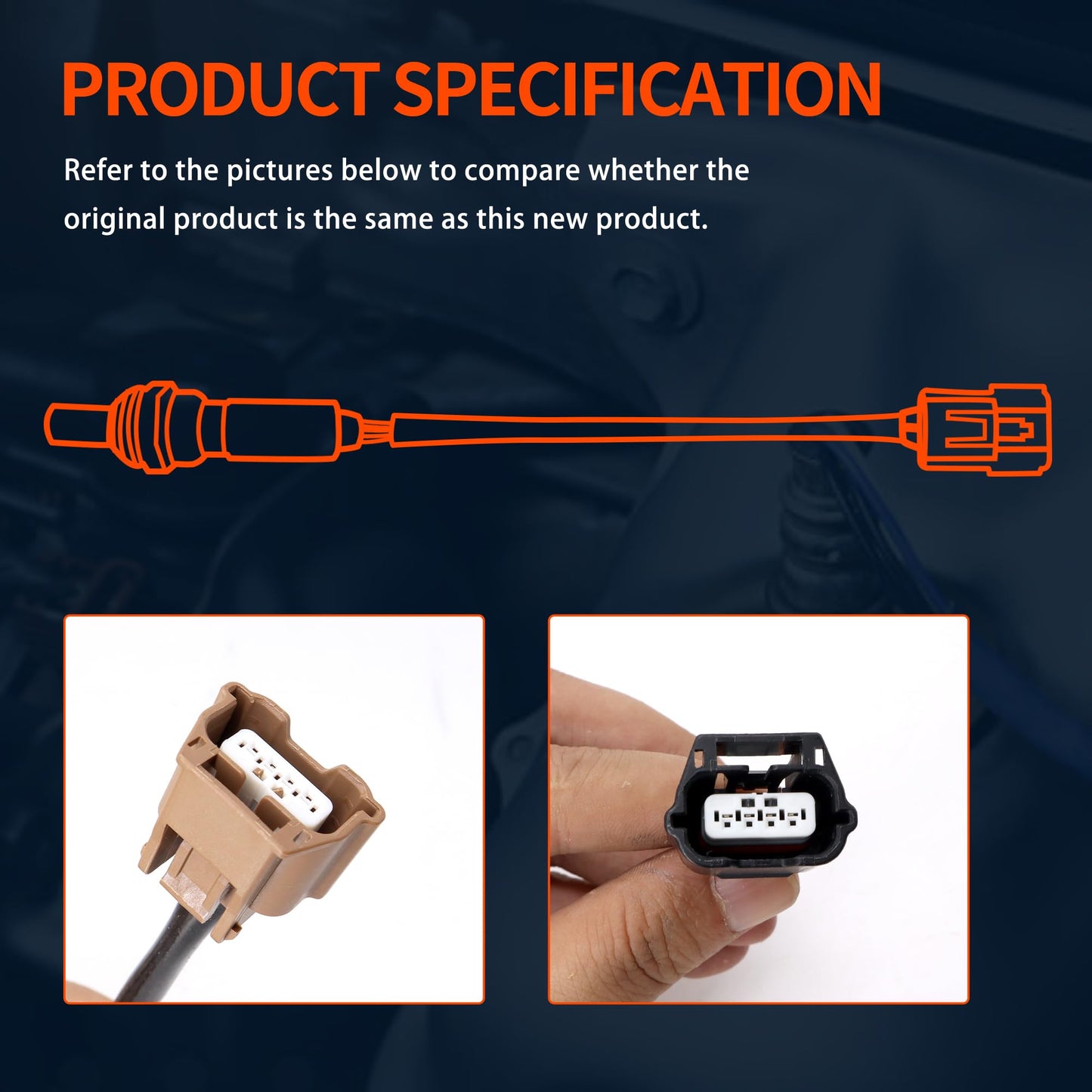 HiSport 234-9133 234-4905 Oxygen O2 Sensor Upstream Downstream 2PCS - Compatible with 2013 2014 2015 2016 2017 Nissan Altima 2.5L l4