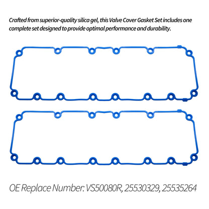 HiSport VS50481R Valve Cover Gasket Seal - Compatible with Ford Mercury Lincoln 4.6L 5.4L Engine - Replace F6AZ6584DA